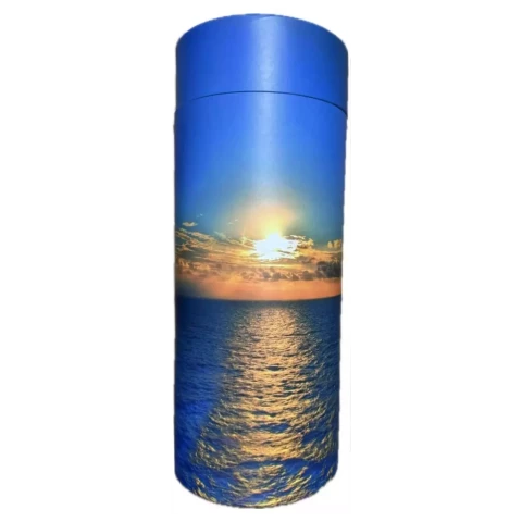 Urne Tube Mer bleue