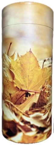 Urne Tube Feuille d’automne Urne Tube Feuille d'automne